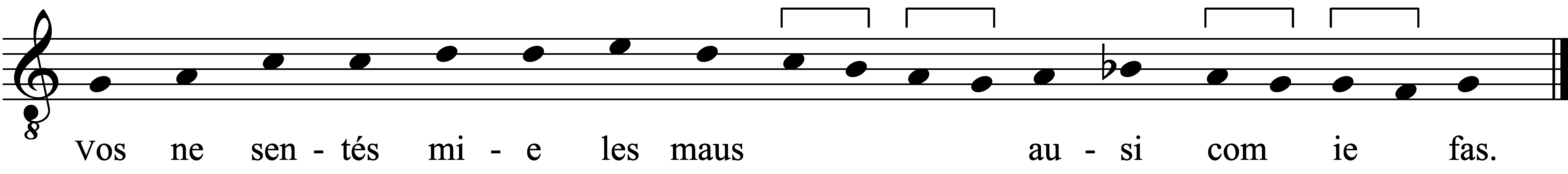 Refrain musical notation